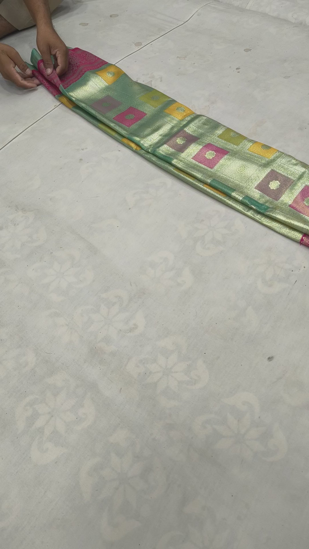 Multicolor Pastel Banaras Silk Saree For women With Unstitched Blouse